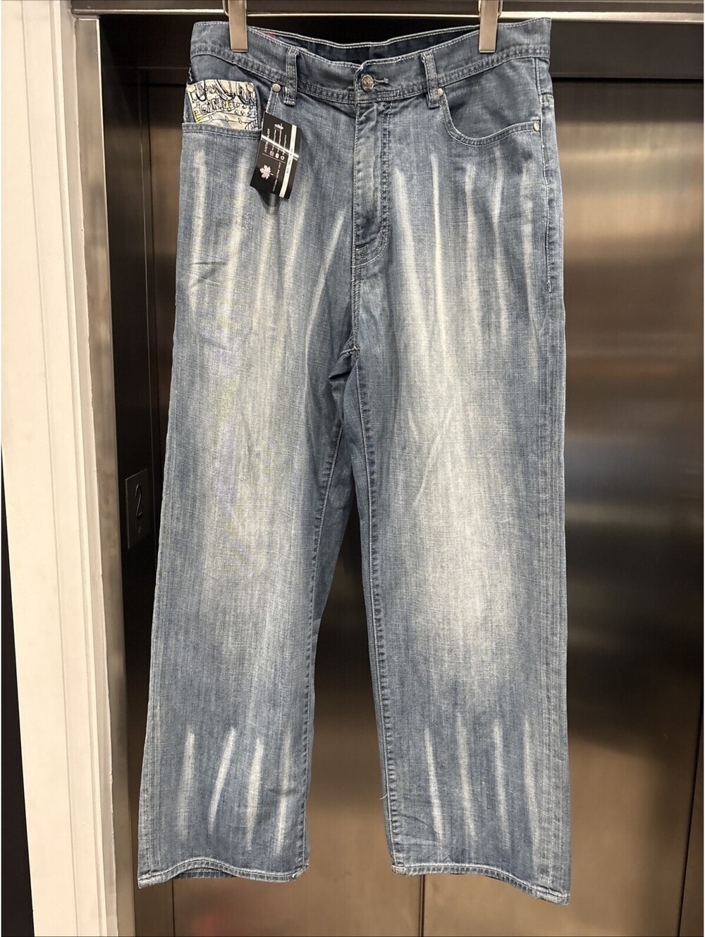 Vintage Ecko Unltd Mens 34 Embroidered Y2K Baggy Fit Skater Jeans